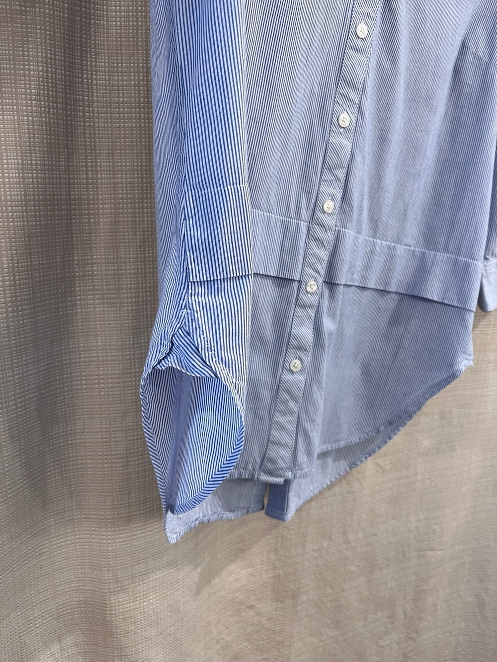 Elevated Basics Talbots Striped Button Down Shirt Coastal Modern Prep View 4